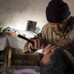 Provincia de CHEFCHAOUEN. Barbería en un mercado